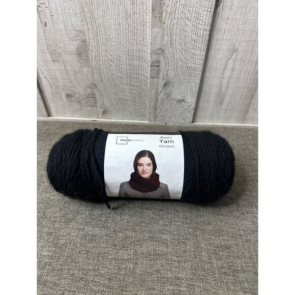 Mainstays & Caron Simply Soft Acrylic Yarn Bundle Mixed Lot Black Pink Burgundy - Picture 2 of 15